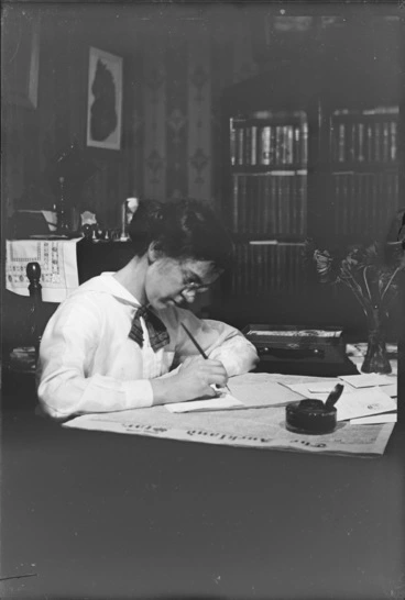 Image: Woman writing