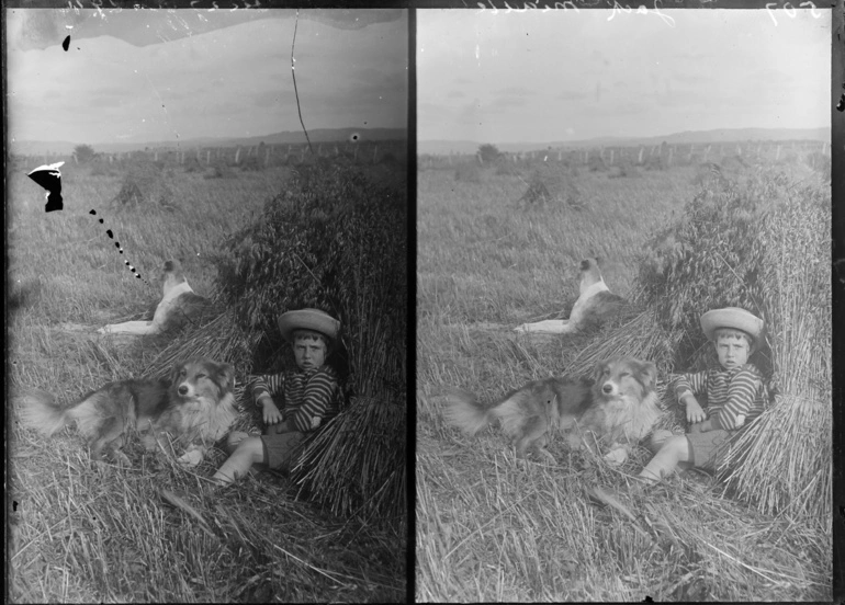 Image: Jack Middleton in the hay