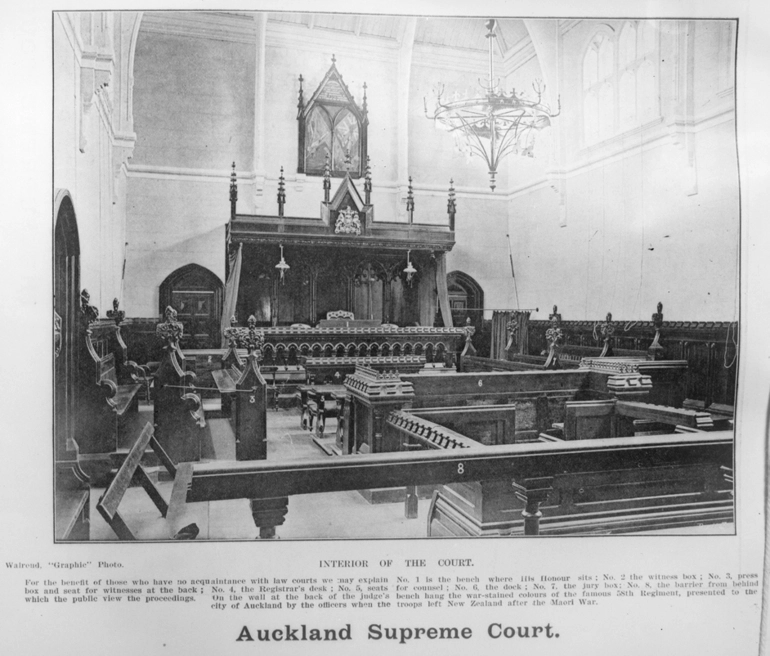 Image: Showing the interior of the Auckland Supreme Court