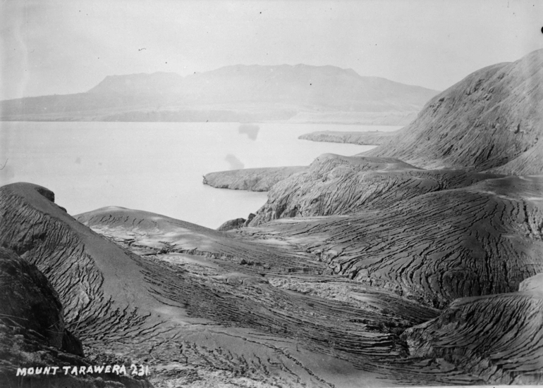 Image: Showing Mount Tarawera after the eruption in 1886