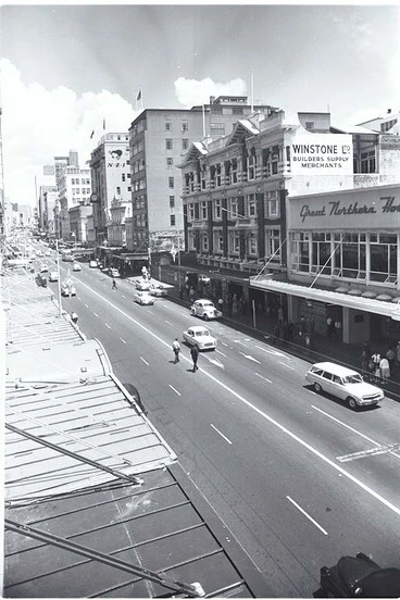 Image: Looking south up Queen Street, showing the...