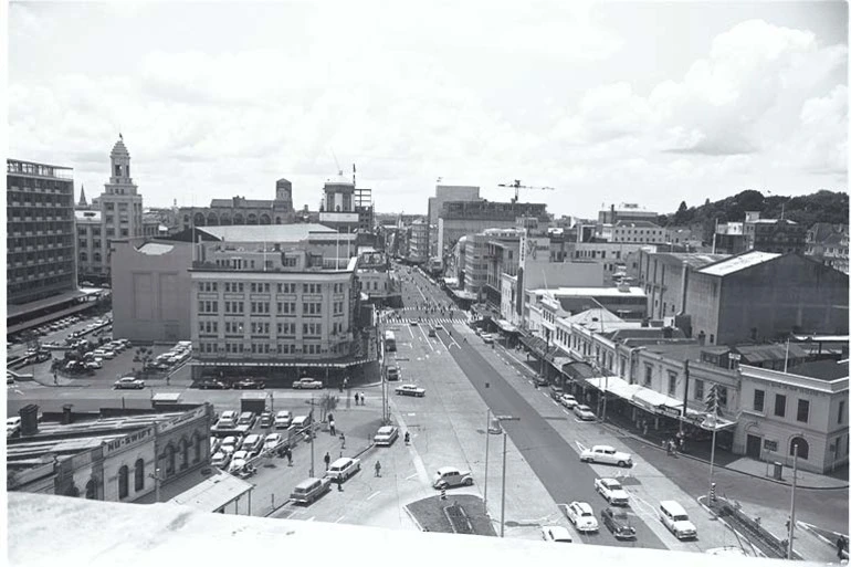 Image: Looking north down Queen Street from the...