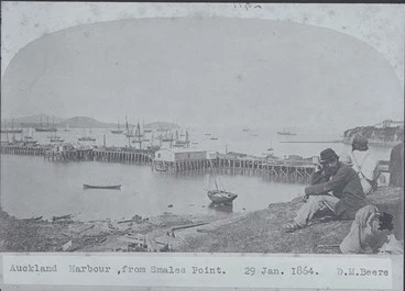 Image: Looking east from Smales Point showing Queen Street Wharf....