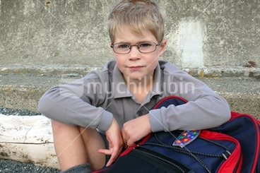 Image: Waiting for the school bus