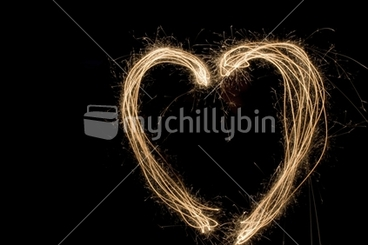 Image: Sparkler heart
