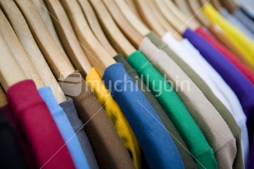 Image: Coloured T shirts