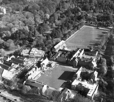Looking WSW over Christs College and Christchur... (2447/2461) Image: Looking WSW over Christs College and Christchur... (2447/2461)