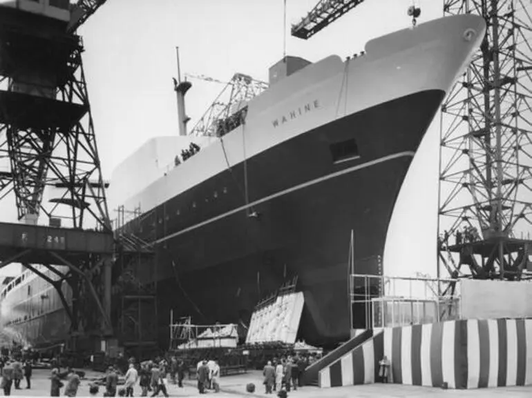 Image: TEV Wahine, Launching 14 July 1965