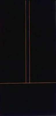 Black painting: Orange/Blue/Indigo Image: Black painting: Orange/Blue/Indigo