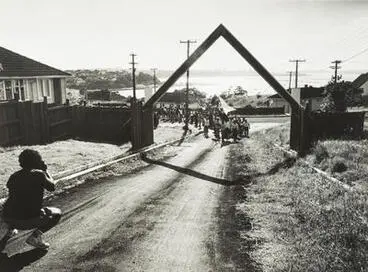 Image: Arriving at Takaparawha Marae, Orakei, late afternoon, 31 January