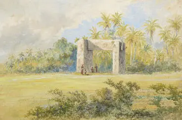 Image: A trilithon at Haamonga, Tolonga, Tonga Tabu
