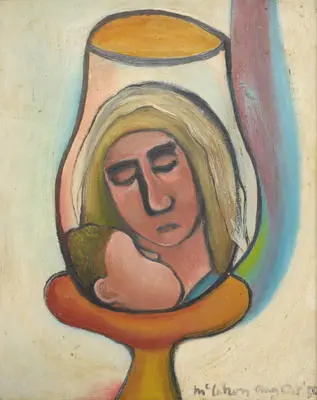 Image: Virgin and Child as a lamp
