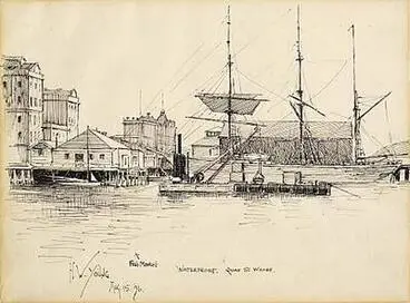 Image: Auckland Waterfront: Quay Street Wharf and Fish Market