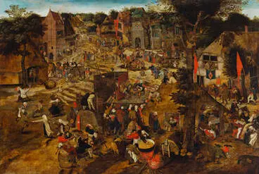 A Village fair (Village festival in honour of Saint Hubert and Saint Anthony) Image: A Village fair (Village festival in honour of Saint Hubert and Saint Anthony)