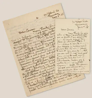 C.F. Goldie - Cowan Correspondence Image: C.F. Goldie - Cowan Correspondence