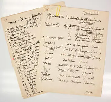 C.F. Goldie - Barr Correspondence and Lists of Works Image: C.F. Goldie - Barr Correspondence and Lists of Works