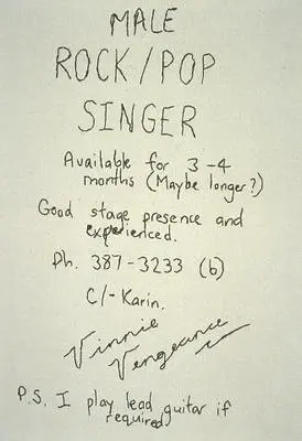 Untitled (Male Rock/Pop Singer) Image: Untitled (Male Rock/Pop Singer)