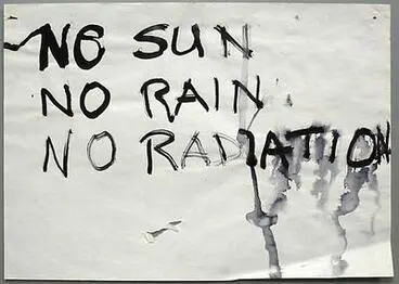 Image: Working drawing for "No Sun, No Rain, No Radiation"