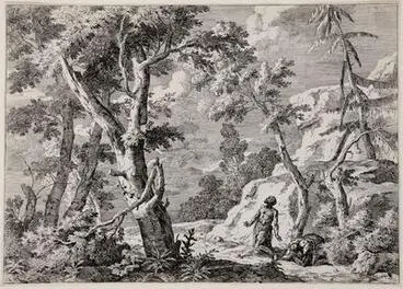 Image: Two Men penitent in the Wilderness