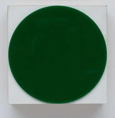 Image: Block Painting: Green Circle