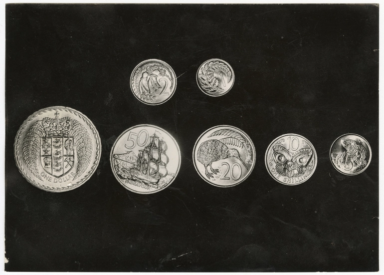 Image: Seven coins photographed at the royal mint