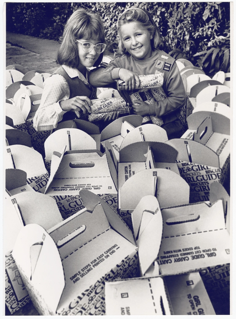 Image: Packing Girl Guide Biscuits