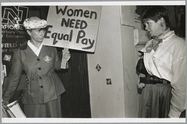Image: Pay equity protest