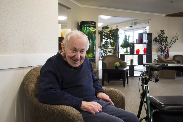 Image: Relaxing at lunchtime, Bupa Bethesda Care Home