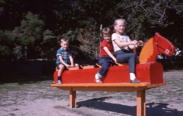 Image: Rocking Horse in Scarborough Park, Sumner