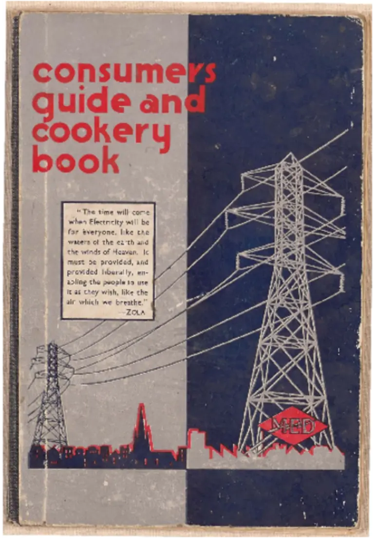 Image: Consumers' electrical guide and cookery book