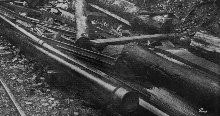 Image: The airpipe through which the imprisoned men were fed