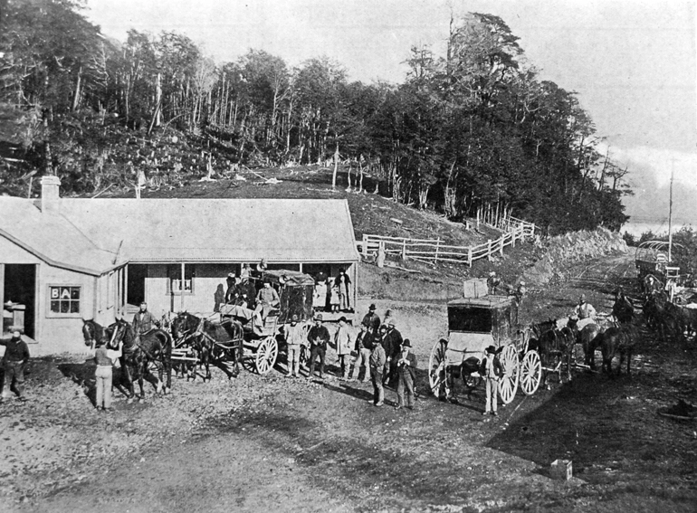 Image: The old Bealey Hotel, photographed about 1882