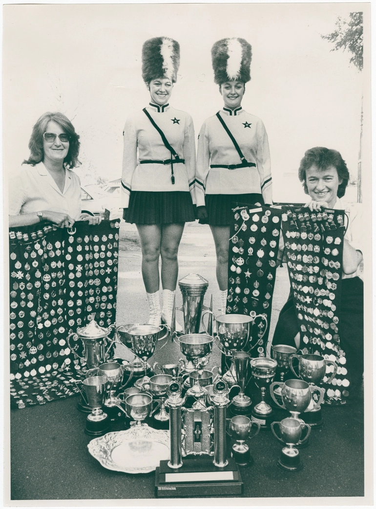 Image: Marching trophies and medals