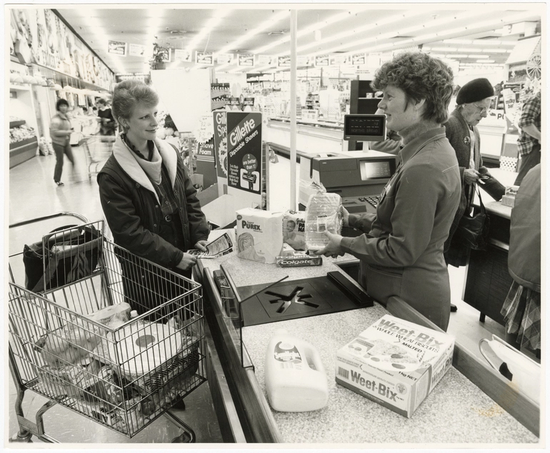 Image: Checkout operator at Northlands SuperValue