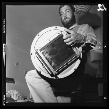 Frank Andrews with camera Image: Frank Andrews with camera