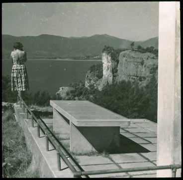 Woman overlooking the ocean Image: Woman overlooking the ocean