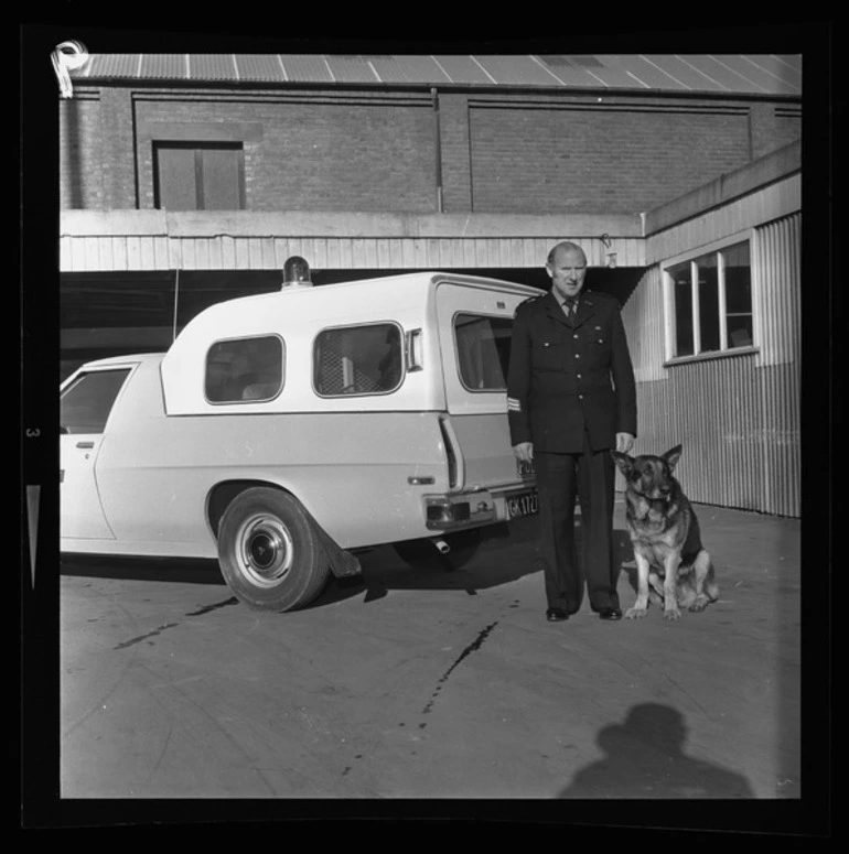 Image: Police dog Axel with Sergeant H. Surgenor