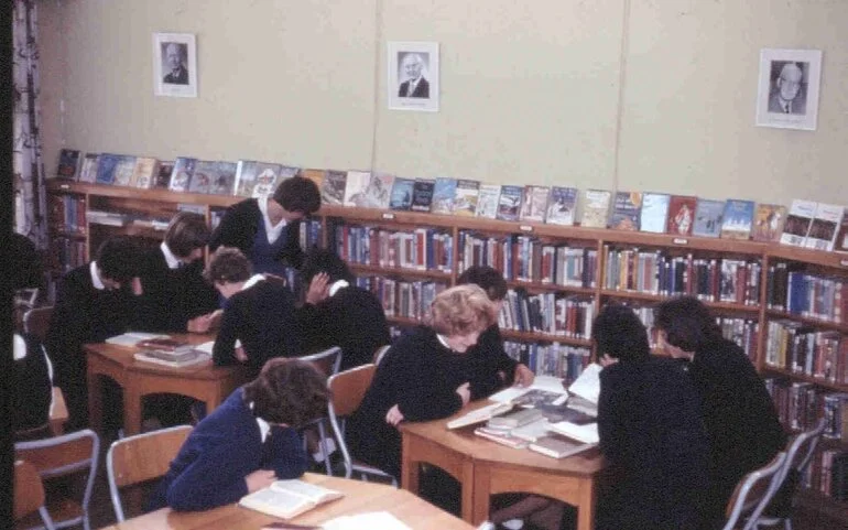 Image: Library, Tokomairiro District High School 1960s