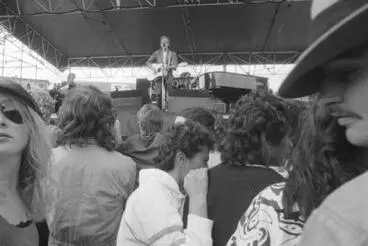Crowd. Concert for Rainbow Warrior, Mt Smart Stadium, Auckland Image: Crowd. Concert for Rainbow Warrior, Mt Smart Stadium, Auckland