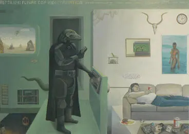 Reptilian Future Cop Indoctrination Image: Reptilian Future Cop Indoctrination