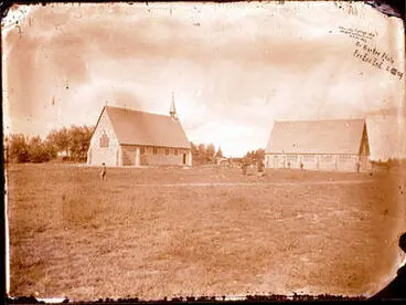 Glass Plate Negative: Christ's College Chapel and Schoolroom Image: Glass Plate Negative: Christ's College Chapel and Schoolroom