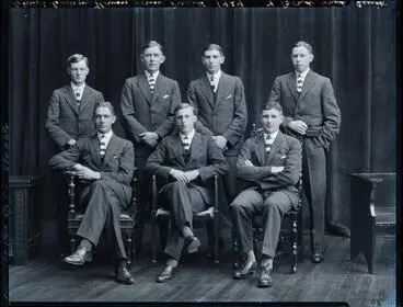 Film Negative: Christ's College Flowers House prefects 1929 Image: Film Negative: Christ's College Flowers House prefects 1929