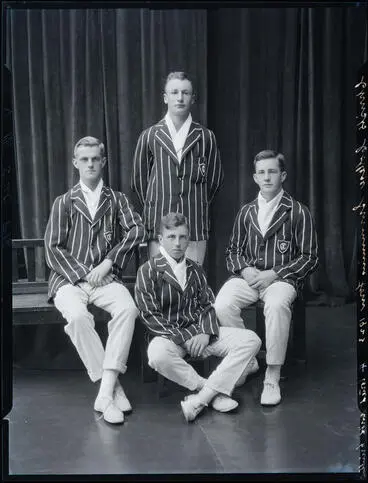 Film Negative: Christ's College swimming four 1923 Image: Film Negative: Christ's College swimming four 1923