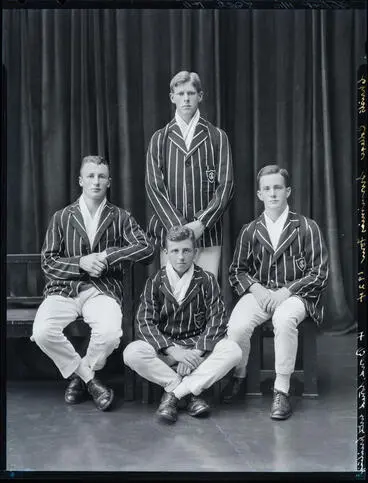Film Negative: Christ's College swimming four 1924 Image: Film Negative: Christ's College swimming four 1924