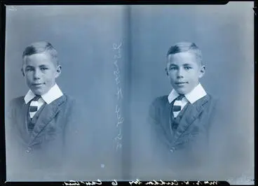 Film Negative: Mrs R W Cuddon's son (twin negative) Image: Film Negative: Mrs R W Cuddon's son (twin negative)