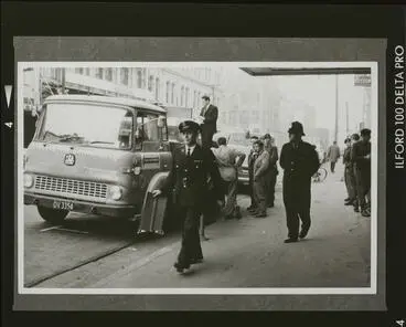 Negative: People beside truck (copy) Image: Negative: People beside truck (copy)