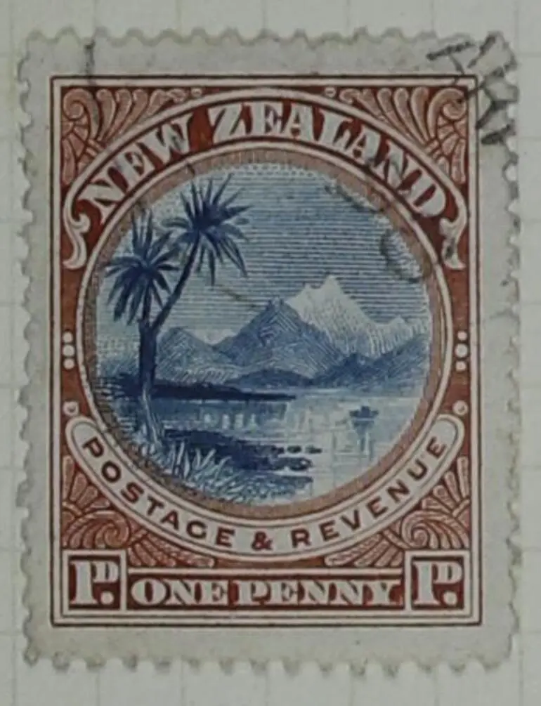 Image: Stamp: New Zealand One Penny