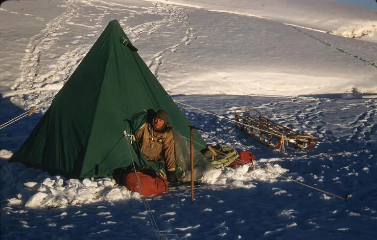 Image: Slide: Man in Tent