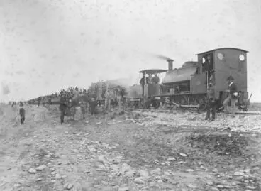 Opening of the Oamaru to Waitaki railway. Image: Opening of the Oamaru to Waitaki railway.