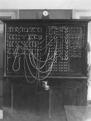 Image: New (telegraph) test board, Oamaru Post Office